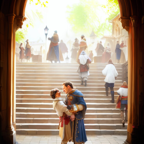 Retouching a photo with artificial intelligence in the Renaissance style