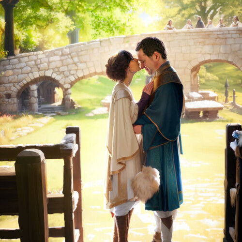 Retouching a photo with artificial intelligence in the Renaissance style