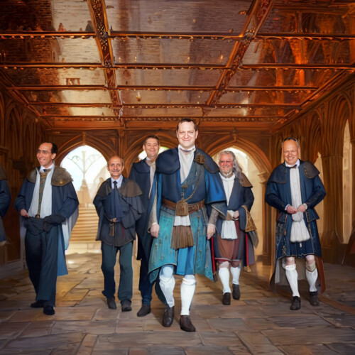 Retouching a photo with artificial intelligence in the Renaissance style