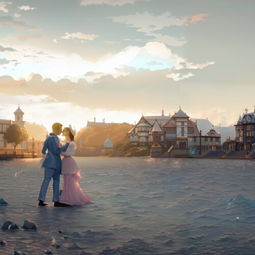 Retouching a photo with artificial intelligence in the Victorian Age style