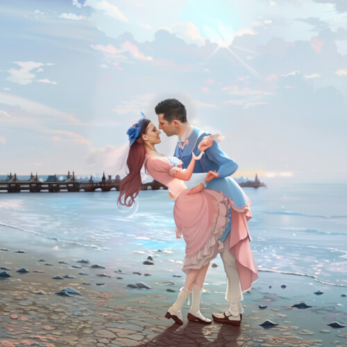 Retouching a photo with artificial intelligence in the Victorian Age style