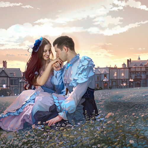 Retouching a photo with artificial intelligence in the Victorian Age style