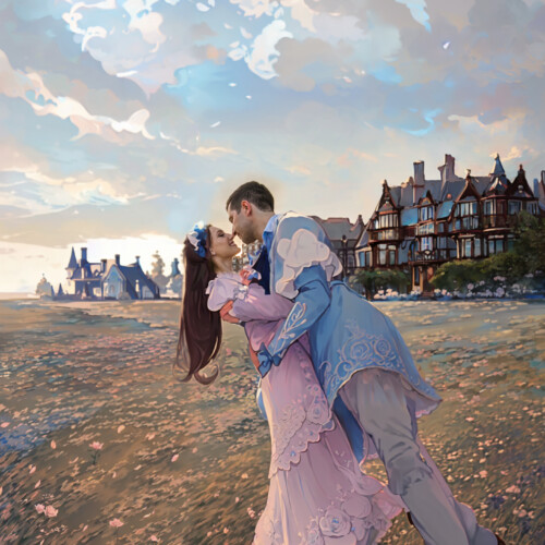 Retouching a photo with artificial intelligence in the Victorian Age style